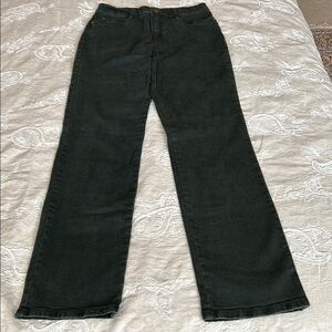 Dark Gray/Black high waisted Straight Leg Jeans